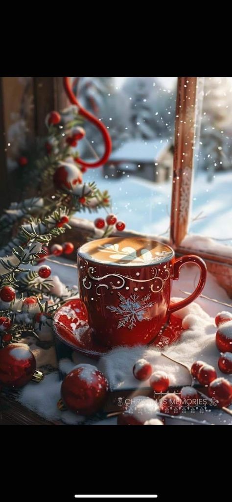 Good Morning Christmas, Tree Decoration Ideas, Christmas Lovers, Trendy Tree, Christmas Scenes, Christmas Coffee, Christmas Love, Christmas Aesthetic, Christmas Images