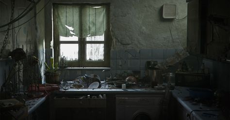 VrayWorld - Voodoo Kitchen Kitchen Cinematography, Maya Modeling, Vice News, Post Apocalypse, 3d Artwork, Fantasy Map, Night Scene, Environmental Art, Abandoned Places