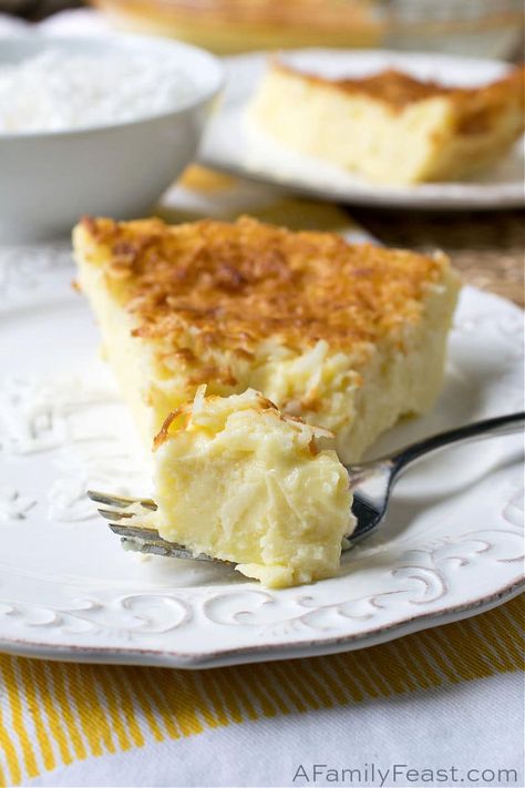 Coconut Molasses Pie, Crustless Coconut Cream Pie, No Crust Coconut Pie, Coconut Pie That Makes Its Own Crust, Amish Coconut Cream Pie, Recipes With Pie Crust Desserts, Dessert Pies Recipes, Best Coconut Custard Pie Recipe, Coconut Buttermilk Pie