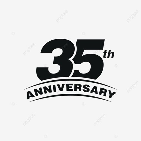 35 Years Anniversary, 35 Year Anniversary, Element Signs, Web Advertising, Remove Background From Image, Anniversary Logo, 35th Anniversary, Anniversary Trips, Vector Logo Design