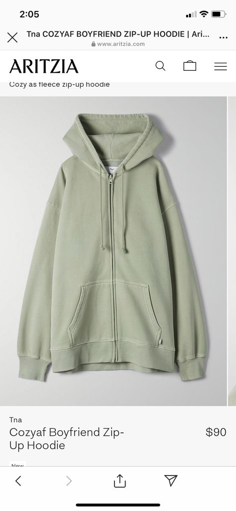 Aritzia Hoodie, Oversized Zip Up Hoodie, Insta Outfits, Hoodie Cozy, Work Trousers, Influencers Fashion, Soft Hoodie, Loose Outfit, Rainy Day Outfit