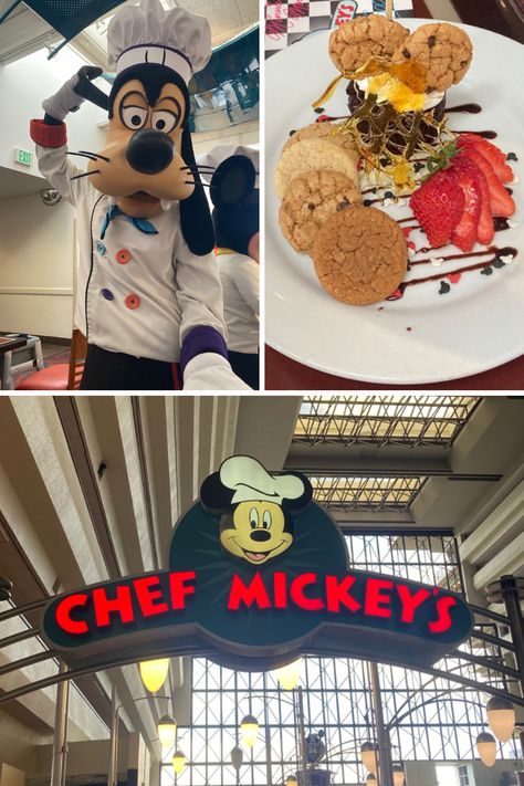 Dining for Dinner at Chef Mickey's Character Dining - FULL REVIEW Chef Mickey, Character Dining, Free Characters, Food Reviews, Gluten Free, Chef, Disney Characters, Disney