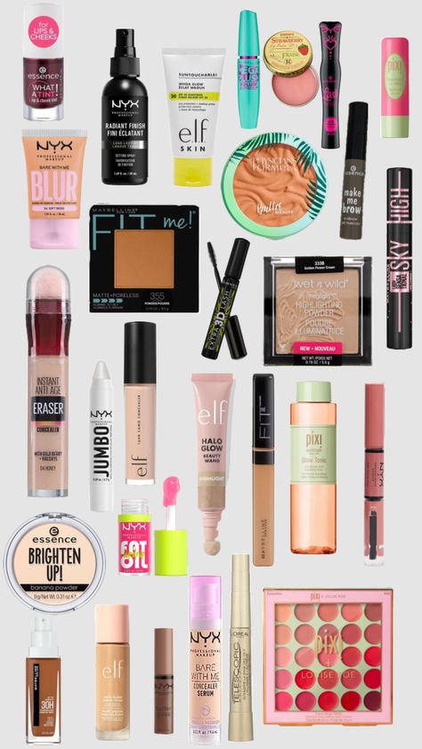 #viral #makeupproducts viral drugstore makeup Makeup Shuffles, Viral Products, Makeup Help, Puff And Pass, Body Makeup, Drugstore Makeup, Aesthetic Makeup, Beautiful Makeup, Create Collage