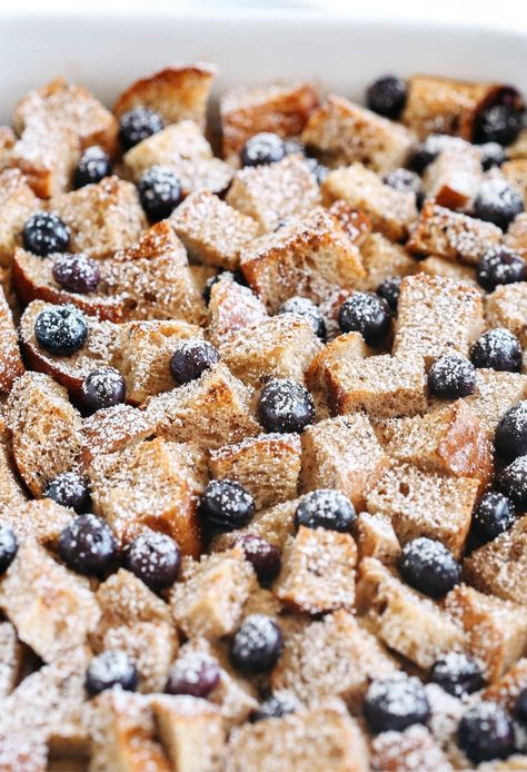 Use Your Stale Bread For Delicious Blueberry French Toast Recipes French Toast, Stale Bread Recipes, Breakfast Crockpot, Blueberry French Toast Casserole, Recipes French, French Toast Casserole Overnight, Breakfast Crockpot Recipes, French Toast Casserole Recipes, Overnight French Toast