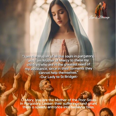 Souls in purgatory Purgatory Prayer, Souls In Purgatory, Jesus