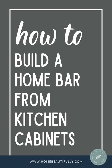 How to Build a Home Bar Out of Kitchen Cabinets [DIY Dry Bar] Do you want to build a DIY … How to Build a Home Bar Out of Kitchen Cabinets [DIY Dry Bar] Read More » The post How to Build a Home Bar Out of Kitchen Cabinets [DIY Dry Bar] appeared first on Home Beautifully. Diy Bar Buffet Cabinet, Diy Bar With Cabinets, Base Cabinet Bar Ideas, Built In Bar Diy, Built In Bookshelves With Dry Bar, Diy Built In Dry Bar, Diy Bar Cabinet With Mini Fridge, Diy Dry Bar With Mini Fridge Ikea, Kitchen Cabinet Bar Ideas