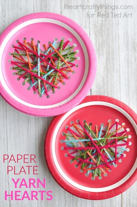 This paper plate heart sewing craft is simple to make and adaptable for kids of all ages. Fun Valentine's Day craft for kids and heart craft. Heart Sewing, Heart Craft, Valentinstag Party, Valentine's Day Crafts For Kids, Preschool Valentines, Valentine Crafts For Kids, Paper Plate Crafts, Valentines Day Activities, Plate Crafts