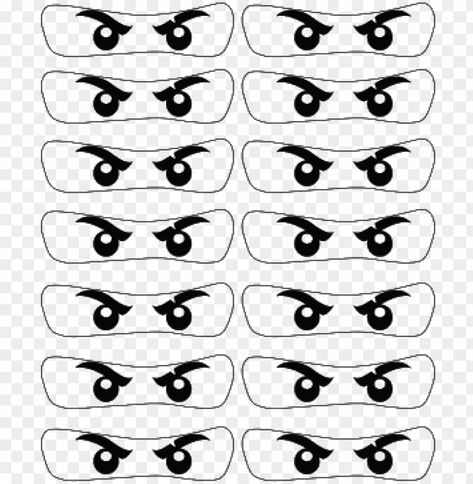 Image result for ninjago eyes printable Eyes Template, Eyes Printable, White Png Transparent, Template Black And White, Black And White Png, Printable Black And White, Template Black, White Png, Clear Background