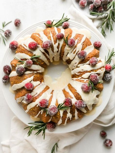 Orange Christmas Cake, Cranberry Orange Bundt Cake, Cranberry Orange Cake, Orange Olive Oil Cake, Orange Olive Oil, Christmas Cake Recipe, Olive Oil Cake Recipe, Delicious Holiday Desserts, Real Food Dietitians