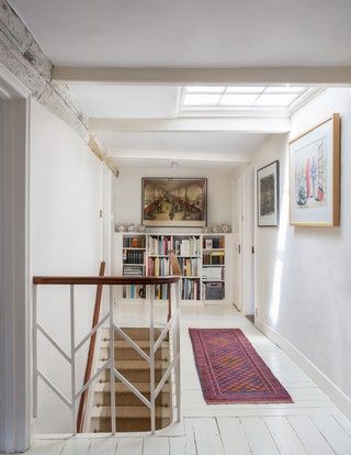 Hot Pink Candles, Yellow Bathroom Walls, Eames Coffee Table, Suffolk House, Georgian Fireplaces, Bookcase Ideas, Long Hall, Farmhouse Dresser, Georgian House