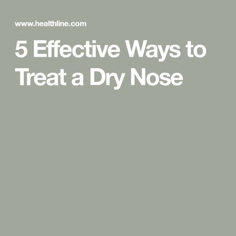 5 Effective Ways to Treat a Dry Nose Nose Allergy, Allergy Season, Cold Or Allergies, Dry Nose, Be Uncomfortable, Sinus Congestion, Nasal Spray, Petroleum Jelly, What To Use