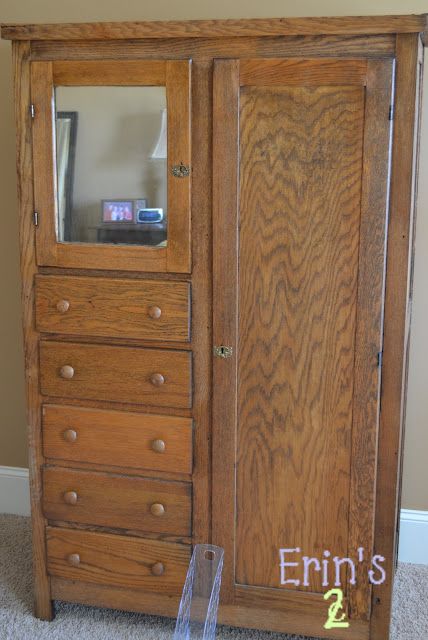 Chiffarobe Repurposed, Repurposed Armoire, Armoire Repurpose, Waterfall Furniture, Kids Armoire, Building Shelves, Armoire Makeover, Dresser In Closet, Repurposed Dresser