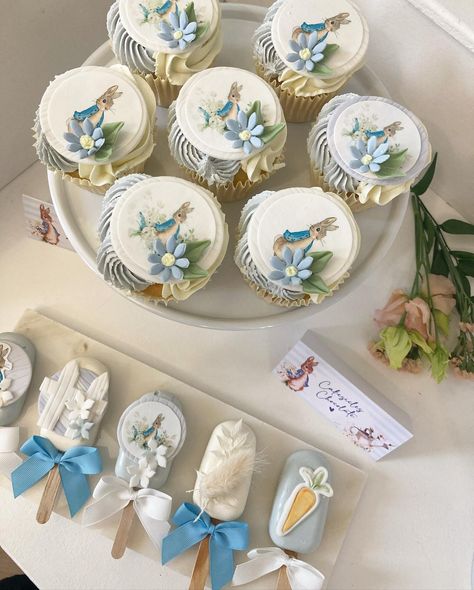 Peter Rabbit Themed Party - The Glitzy Balloon Company Baby Boy Birthday Decoration, Peter Rabbit Theme Party, Peter Rabbit Cake, Peter Rabbit Birthday, Peter Rabbit Party, Cupcakes For Boys, Balloon Company, Rabbit Cake, Baby Shower Favors Girl