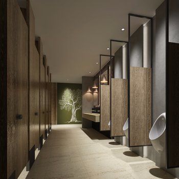 Public Restroom Design, Commercial Bathroom Designs, Home Design 3d, Contemporary Toilets, Contemporary Toilet, Bathroom Lighting Design, Commercial Toilet, Wc Design, Restroom Design