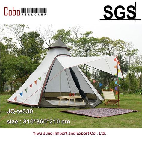 Cheap Tents, Buy Directly from China Suppliers:Indian Style Pyramid Tipi Tent UNI 10ft Double Door Waterproof Mesh Teepee Camping Luxury Mongolian Yurt Family Tent Lightweight Enjoy ✓Free Shipping Worldwide! ✓Limited Time Sale ✓Easy Return. Teepee Camping, Camping Hack, Mongolian Yurt, Glam Camping, Yurt Tent, Four Season Tent, Large Gazebo, Tent Material, Family Tent Camping