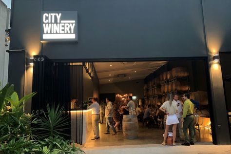 City Winery in Fortitude Valley is a working micro-winery, wine bar and restaurant offering a unique inner-city experience Australian Restaurant, Smoked Tomatoes, City Winery, Barrel Room, Fortitude Valley, Winery Tours, Bar And Restaurant, Pineapple Upside Down Cake, Pineapple Upside Down