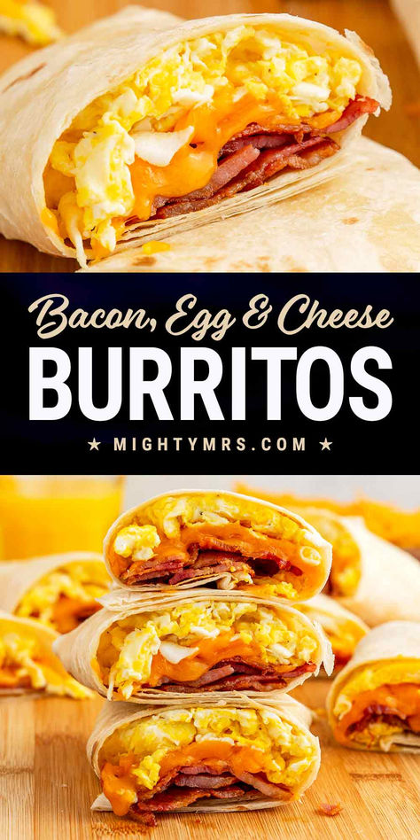 Make-ahead Breakfast Burritos Meal Prep Breakfast Ideas Healthy Simple, Quick Healthy Egg Breakfast, Ideas For Eggs Breakfast, Meal Prep Meals Breakfast, Easy Freezer Breakfast Burritos, Microwave Breakfast Burrito, Breakfast Burrito With Rice, Freezer Breakfast Burritos Bacon, Breakfast Taco Meal Prep