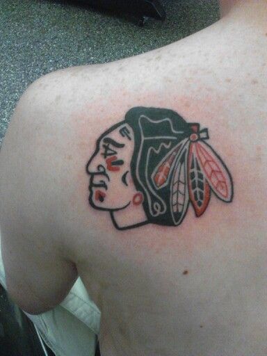 Blackhawk tattoo Blackhawks Tattoo, Chicago Tattoo, Chicago Blackhawks, Hawks, Cute Tattoos, Fish Tattoos, I Tattoo, Jesus Fish Tattoo, Chicago