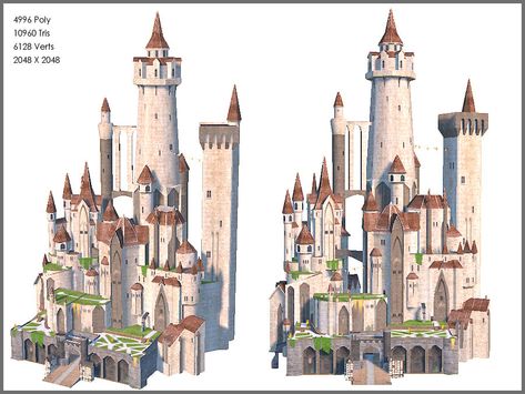 Castle Concept Art, 3d Castle, Castle Drawing, Medieval Tower, Minecraft Castle, Gothic Castle, Medieval Houses, Castle Art, Minecraft Architecture