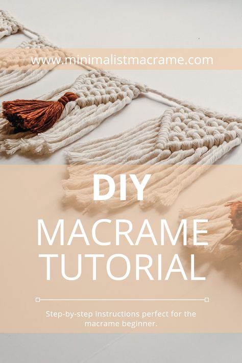 Macrame Instructions Step By Step, Macrame Banner Diy, Diy Macrame Garland, Macrame Bunting Diy, How To Make Macrame, Macrame How To, Macrame Diy Beginners Step By Step, Macrame Garland Diy, Macrame Bunting