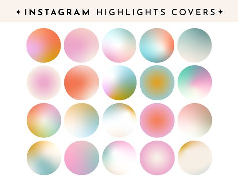 Instagram story highlight icons Aura Ig Highlights, Gradient Highlight Cover, Aura Circle Icons, Aura Highlight Covers Instagram, Highlight Covers Instagram Colorful, Aura Highlight Cover, Instagram Highlight Covers Aesthetic Y2k, Aura Instagram Highlights, Icons Ig Stories