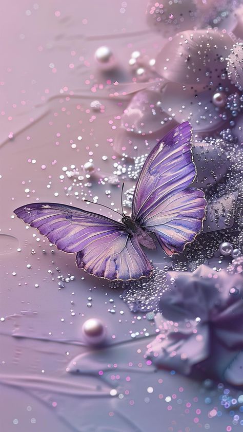 Iphone Wallpaper Violet, Purple Butterfly Wallpaper, Fantasy Wallpapers, Gold Wallpaper Iphone, Violet Pastel, Purple Flowers Wallpaper, Beautiful Butterfly Photography, Iphone Wallpaper Stills, Beautiful Butterflies Art