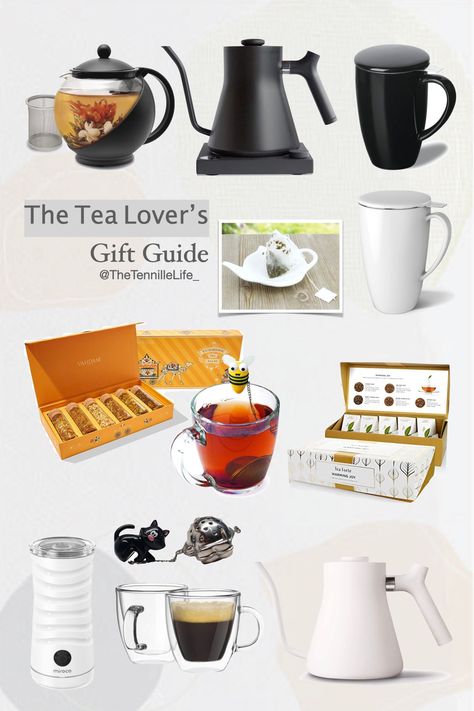 Gifts For The Tea Lover, Tea Lover Gifts Ideas, Tea Lover Gifts, Gifts For Tea Lovers, Tea Lovers Gift Basket, Tea Drinker Gifts, Brunch Decor, Tea Gift Sets, Tea Lovers Gift