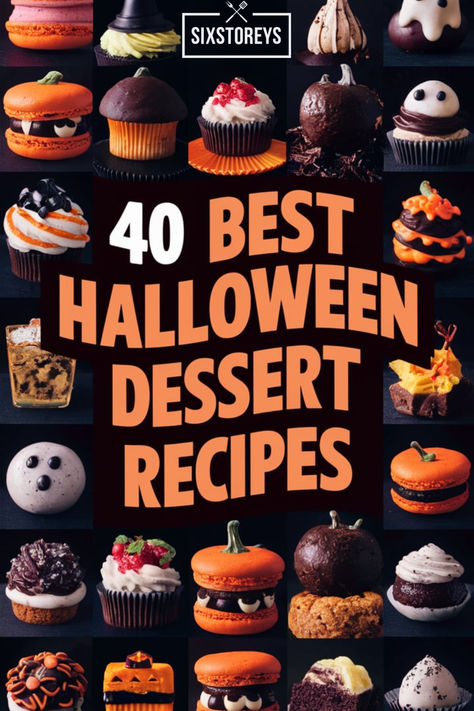 Best Halloween Desserts Recipes Halloween Dessert Ideas For Parties, Halloween Desserts Recipes, Creepy Cookies, Creepy Halloween Desserts, Spooky Desserts, Halloween Dessert Recipes, Spooky Cupcakes, Spooky Sweets, Fun Halloween Desserts