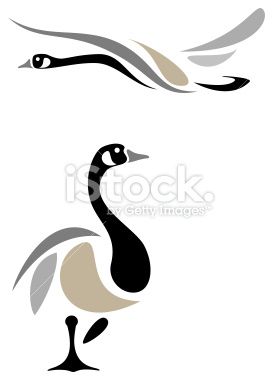 Goose Drawing, Goose Tattoo, Canada Geese, Stencil Patterns, Abstract Drawings, Stencil Art, Bird Drawings, Native Art, Stencil Designs