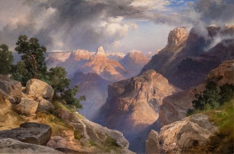 https://flic.kr/p/2b6DnvN | Thomas Moran, Grand Canyon, 1912 7/9/17 #nelsonatkins #artmuseum Thomas Moran, Art Thomas, John Everett Millais, Hudson River School, Pierre Auguste, William Turner, Rene Magritte, Southwest Art, Oil Painting Reproductions