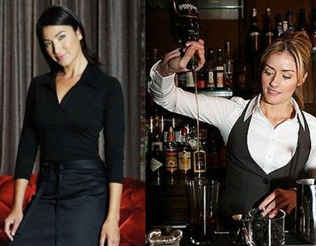 Barmaid Outfit, Job Uniform, Waitstaff Uniform, Office Receptionist, Bartender Uniform, Bar Uniform, Bar Tending, Female Bartender, Hotel Front Desk