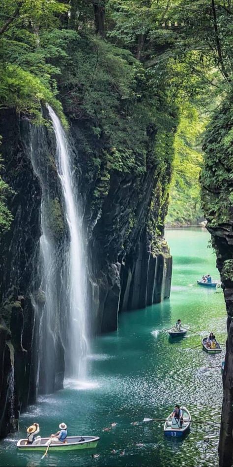 Japan River, Miyazaki Japan, River Waterfall, Blue Flower Wallpaper, Japan Vacation, River Trip, Travel Log, Missions Trip, Travel Summer