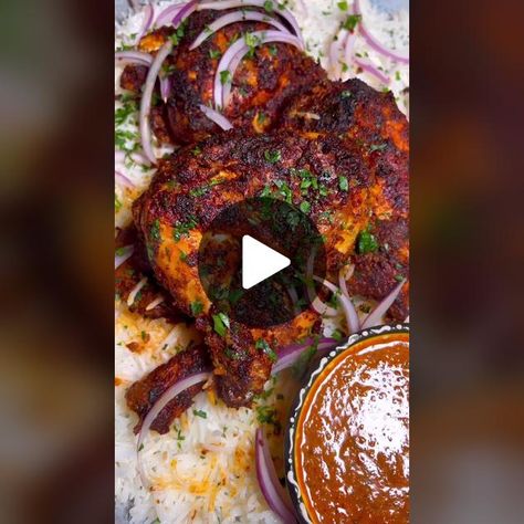 Its honestly so good. Went viral on IG for a reason. Link in bio for r... | Butter Chicken Recipe | TikTok Marinade For Baked Chicken, Chicken Tandoori, Chicken Life, Favorite Chicken, Chicken Tikka, Red Food, Middle Eastern Recipes, Butter Chicken, For A Reason