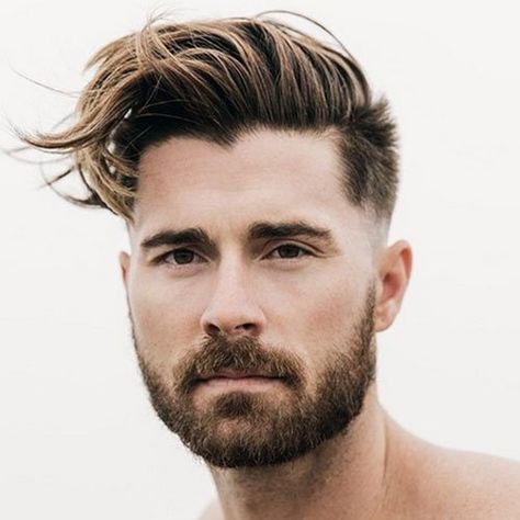 Men's Hairstyles on Twitter: "17 Sexy Hairstyles For Men https://t.co/1vQScdwCWN #menshair #menshairstyles #menshaircuts https://t.co/dJBh27t2d1" Nice Beard, Kyle Krieger, Fade Hairstyle, Beard Growth Oil, Square Face Hairstyles, Beard Tattoo, Men's Hairstyles, Square Face, Beard Growth