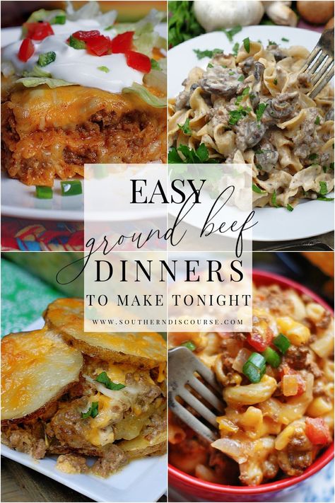 Ground Beef Dinners, Fresh Blueberry Recipes, Dinners Ideas, Easy Ground Beef Recipes, Beef Dinners, Fresh Tomato Recipes, Easy Ground Beef, Brunch Casserole, Ground Meat Recipes