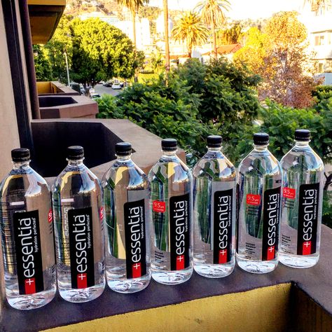 Essentia Water Aesthetic, Plastic Bottle Design, Water Bottle Label Design, Water Hydration, Water Health, Mineral Water Bottle, Water Packaging, Healthy Life Hacks, Water Bottle Brands