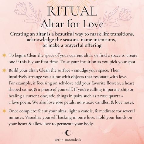 Divine Feminine Room Decor, Love Altar, Glamour Magick, Self Love Spell, Spiritual Witch, Spiritual Rituals, Womb Healing, Practicing Self Love, Witch Spirituality