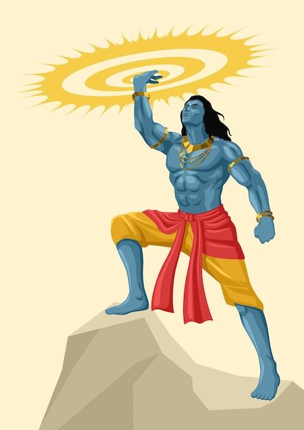 Vector hindu god and goddess, indian myt... | Premium Vector #Freepik #vector #vishnu #lord-krishna #krishna #krishna-janmashtami Sudarshan Chakra Art, Krishna With Sudarshan Chakra, Sudarshan Chakra, Laxmi Goddess, Jay Dwarkadhish, Sanathana Dharma, Krishna Tattoo, God And Goddess, Rama Image