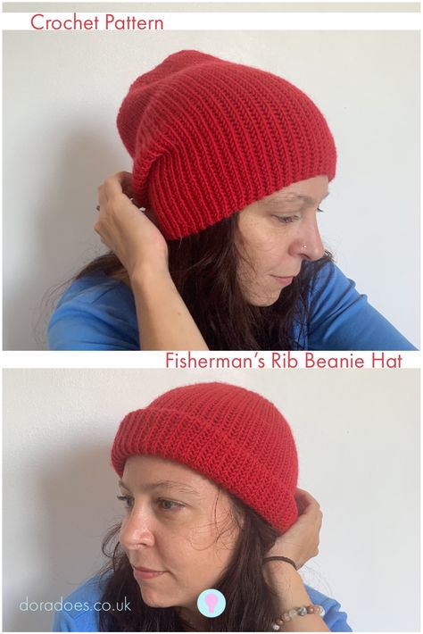 Crochet Ribbed Beanie Pattern Free, Fisherman Hat Crochet Pattern, Crochet Hat Fisherman, Fisherman Beanie Crochet Pattern, Crochet Fisherman Beanie, Ribbed Beanie Crochet Pattern, Crochet Fisherman Hat, Knit Fisherman Hat Pattern, Fisherman Beanie Knitting Pattern