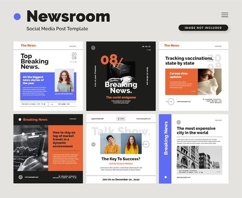 Social Media News Post Design, News Social Media Design, Social Media Ui Design, Story Of The Year, Social Templates, Social Design, Social Media Pack, Feed Ig, Contents Design