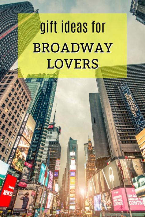 Gift Ideas for Broadway Lovers | What to buy a Musical Theatre Fan | Christmas Presents for Hamilton Fans | Birthday Gift Ideas for Actors Sister Act Musical, Kid Gift Ideas, Theatre Crafts, Broadway Party, Broadway Gifts, Musical Theater Gifts, Diy Girlande, Broadway Tickets, Affordable Christmas Gifts