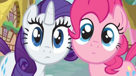 Rarity and Pinkie Pie! Pinkie Pie And Rarity, Random Expressions, Pink Pie, Good Mythical Morning, Mlp Characters, My Little Pony Drawing, Pony Drawing, Pinkie Pie, Mlp My Little Pony