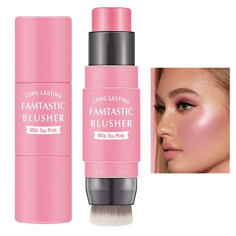 Blush Tips, Stick Blush, Cream Blush Stick, Blush Stick, Hair Mistakes, Makeup Needs, Blush Highlighter, Contour Brush, Tea Powder