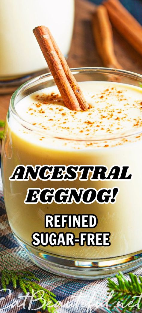 Ancestral Recipes, Healthy Eggnog Recipe, Paleo Eggnog, Keto Eggnog, Ancestral Diet, Eggnog Recipe Homemade, Eat Beautiful, Beautiful Recipes, Aip Desserts