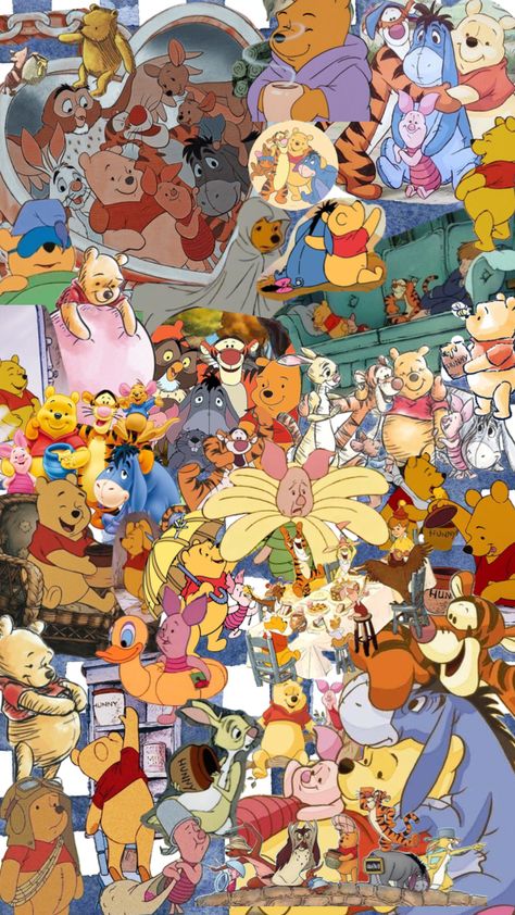 Winnie the Pooh collage Winnie The Pooh Collage, Collage Wallpapers, Winnie The Pooh, Wallpapers, Collage, Disney