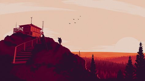 Firewatch Aesthetic, Firewatch Game, Olly Moss, Branding Services, Life Is Strange, The Game, Illustrator, Bundles, Branding