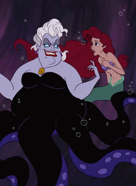 Ursula & Ariel Dylan Bonner, Disney Nerd, Disney Princess Drawings, Film Disney, Best Disney Movies, Sea Witch, Disney Favorites, Arte Disney, Disney Aesthetic