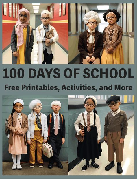 One Hundred Days of School Printables & Activities - Free to print (PDF files) and tons of fun ideas to make the day memorable for kids! Celebrate the first 100 days of school with us. #hundreddays #onehundreddays #100days #100daysofschool 100days Of School Ideas, One Hundred Days Of School, Hundred Days Of School, Creative Writing Exercises, Hundred Days, Word Challenge, School Certificates, Classroom Signs, School Printables