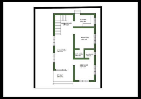 750 Sq Ft 2BHK Modern and Beautiful House and Free Plan, 10 Lacks - Home Pictures 750 Sq Ft House Plans, Small House Roof Design, Barn Dominium, 2bhk House Plan, Indian House Plans, House Roof Design, Budget Design, House Design Plans, Indian House