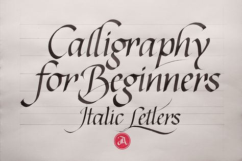 Online Calligraphy Class 2: The Elegance of Italics on Behance Start Studying, Calligraphy Worksheet, Hand Lettering For Beginners, English Calligraphy, Fancy Writing, Calligraphy Tutorial, Calligraphy For Beginners, Learn Calligraphy, How To Write Calligraphy